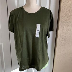 Time and Tru Olive Green Short Sleeve Tee